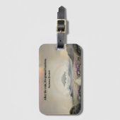 Na de regen (Japanse Waterverf landschapskunst) Bagagelabel (Voorkant (verticaal))