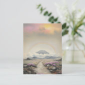 Na de regen (Japanse Waterverf landschapskunst) Briefkaart (Staand voorkant)