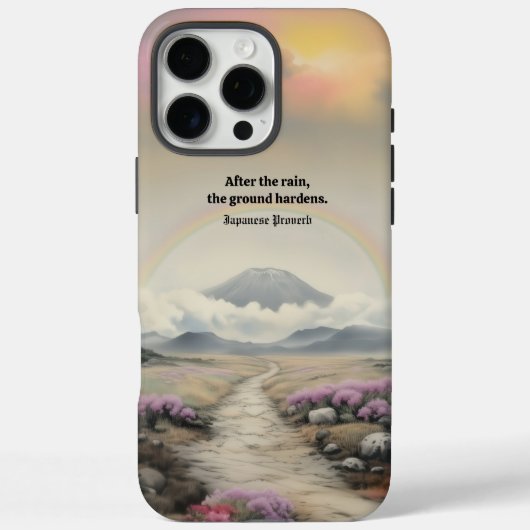 Na de regen (Japanse Waterverf landschapskunst) Case-Mate iPhone Case (Achterkant)