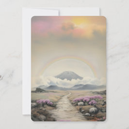 Na de regen (Japanse Waterverf landschapskunst) Feestdagenkaart