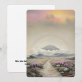 Na de regen (Japanse Waterverf landschapskunst) Feestdagenkaart (Voorkant / Achterkant)