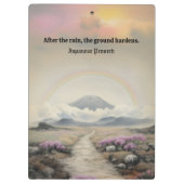 Na de regen (Japanse Waterverf landschapskunst) Klembord (Achterkant)