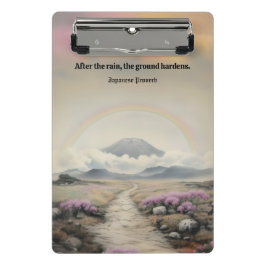 Na de regen (Japanse Waterverf landschapskunst) Mini Klembord