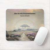 Na de regen (Japanse Waterverf landschapskunst) Muismat (Met muis)