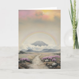 Na de regen (Japanse Waterverf landschapskunst) Notitiekaartje