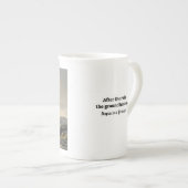 Na de regen (Japanse Waterverf landschapskunst) Porselein Kop (Voorkant rechts)