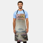 Na de regen (Japanse Waterverf landschapskunst) Schort (Gedragen)