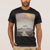 Na de regen (Japanse Waterverf landschapskunst) T-shirt (Voorkant)