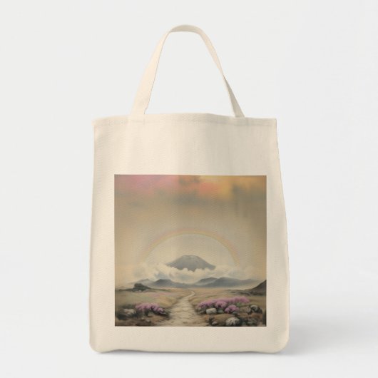 Na de regen (Japanse Waterverf landschapskunst) Tote Bag (Voorkant)