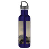 Na de regen (Japanse Waterverf landschapskunst) Waterfles (Achterkant)