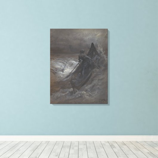 Na de scheepsramp door Gustave Doré Canvas Afdruk (Insitu (Houten vloer))
