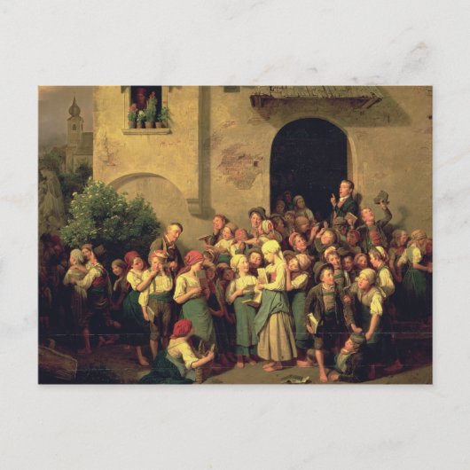 Na de School, 1844 Briefkaart (Voorkant)
