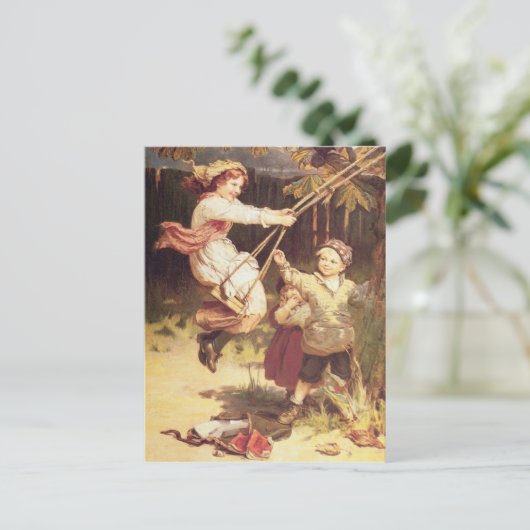 Na de school briefkaart (Staand voorkant)