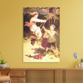 Na de school canvas afdruk (Insitu (Woonkamer))