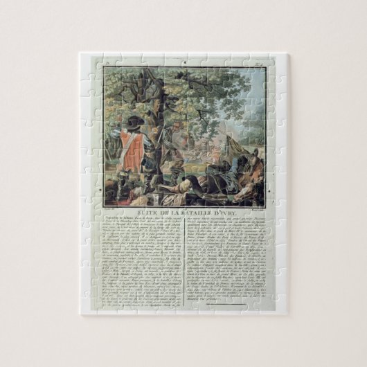 Na de slag om Ivry (1590), gegraveerd b Legpuzzel (Verticaal)