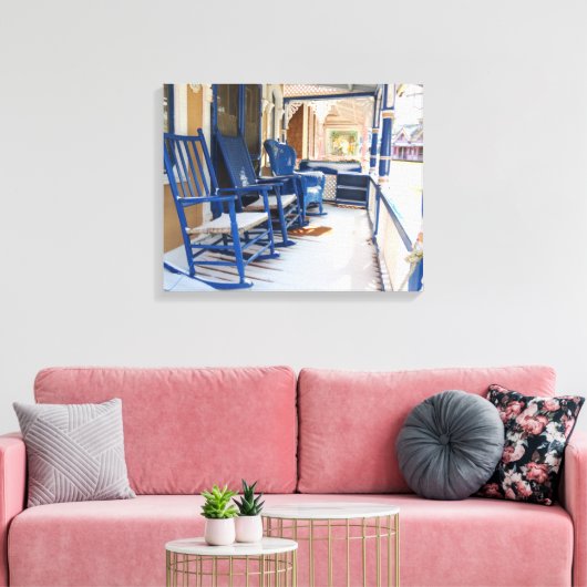 Na de sneeuwval - Martha's wijntuin Canvas Afdruk (Insitu (Woonkamer))