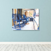 Na de sneeuwval - Martha's wijntuin Canvas Afdruk (Insitu (Houten vloer))