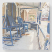 Na de sneeuwval - Martha's wijntuin Stenen Onderzetter (Voorkant)