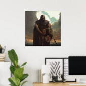 Na de strijd - krijger poster (Thuiskantoor)