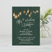 Na de Trouwfeest Groene Hout & Lichten Kaart (Staand voorkant)