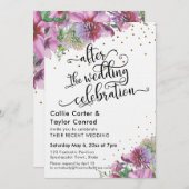 Na de Trouwfeest Wildflower Confetti Kaart (Voorkant / Achterkant)