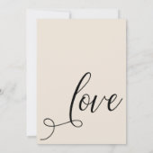 Na de Trouwviering Elegatief Schrift Crème Kaart (Achterkant)