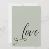 Na de viering van de Elegant Script Sage Kaart (Achterkant)