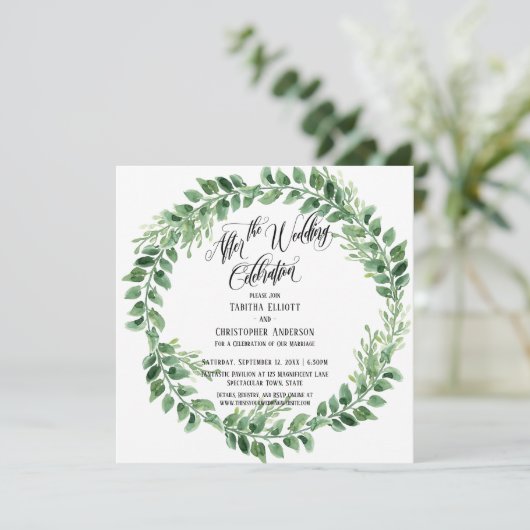 Na de viering van de Groene Ontvangst-slechts van  Kaart (Staand voorkant)