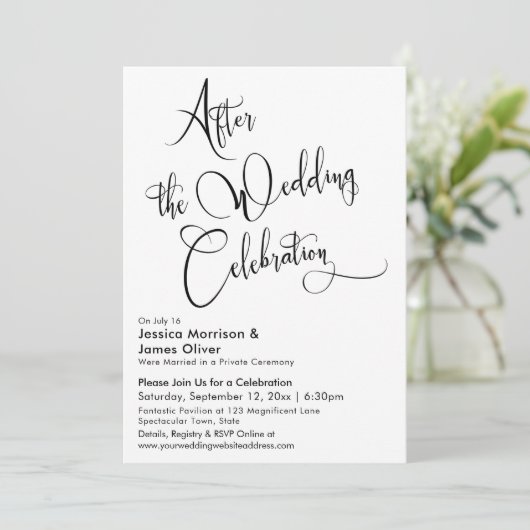 Na de viering van het Zwart-witboek Kaart (Staand voorkant)