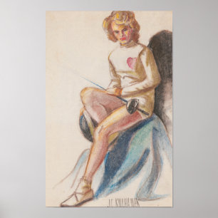 Na de wedstrijd - Boxing Art (1950) Poster