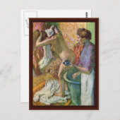 Na de weg van Edgar Degas Briefkaart (Voorkant / Achterkant)