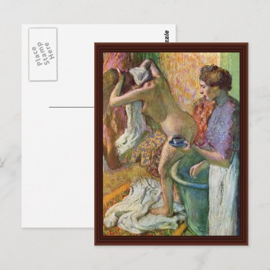 Na de weg van Edgar Degas Briefkaart (Voorkant / Achterkant)