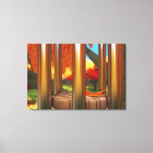 Na de Wind Omwikkelde Canvas Afdruk (Voorkant)