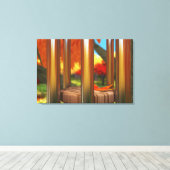 Na de Wind Omwikkelde Canvas Afdruk (Insitu (Houten vloer))