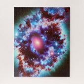 Na de wiskunde van blauw en paars kosmisch explosi legpuzzel (Verticaal)