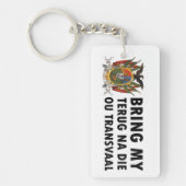 Na die ou Transvaal: Suid Afrika (Boer) Sleutelhanger (Voorkant)