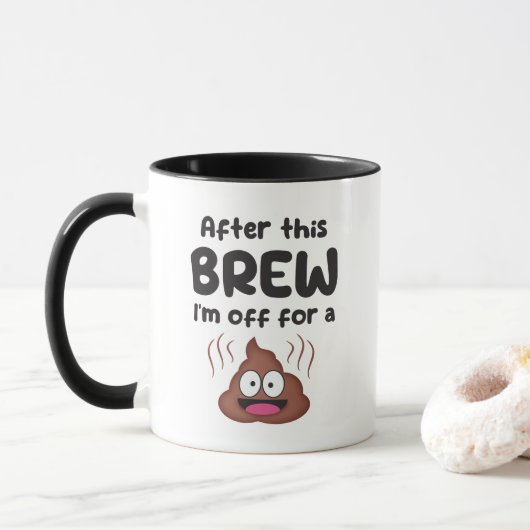 Na dit BREW ben ik weg voor een... Mok (Met donut)