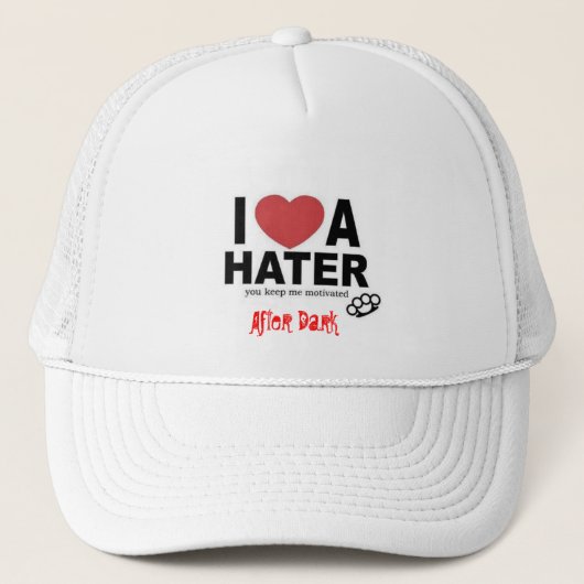 Na donkere "Hi-Hater" Trucker Hat Trucker Pet (Voorkant)