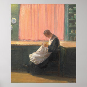 Na een dag werken 1924 Ancher Poster