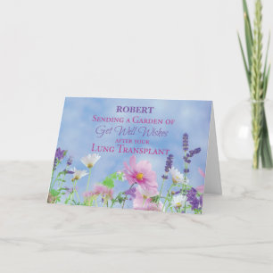 Na een longtransplantatie goed wilde bloemen krijg kaart