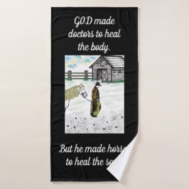 Na een paardenrit badhanddoek