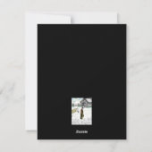 Na een paardenrit feestdagenkaart (Achterkant)