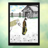 Na een paardenrit raamsticker (Vel 3)