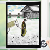 Na een paardenrit raamsticker (Huis)