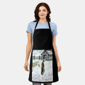 Na een paardenrit schort (Gedragen)