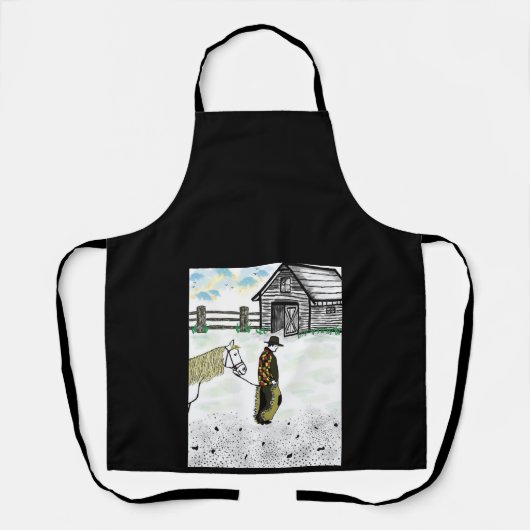 Na een paardenrit schort (Voorkant)