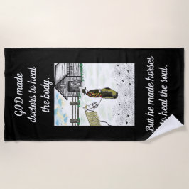 Na een paardenrit strandlaken