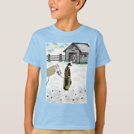 Na een paardenrit t-shirt
