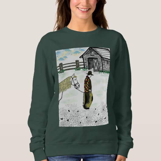 Na een paardenrit trui (Voorkant)