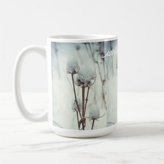 Na een sneeuwval koffiemok (Links)